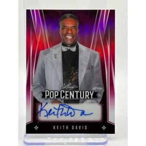 2025 Leaf Pop Century Keith David Prismatic Pink Auto 4/15 SP Actor Platoon